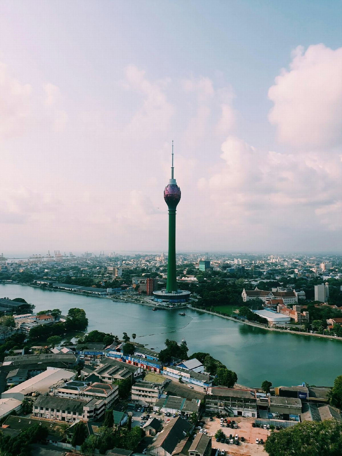 The Lotus Tower rising above Colombo
